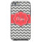 Gray and Coral Chevron Phone Case