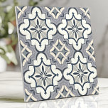 Gray and Cream Geometric Floral Ceramic Tile<br><div class="desc">Elevate your space with this elegant tile featuring a geometric floral pattern in soft shades of gray and cream. The symmetrical design and intricate details create a timeless and sophisticated look, perfect for backsplashes, accent walls, or refined interior décor projects. This versatile tile brings subtle charm to both modern and...</div>