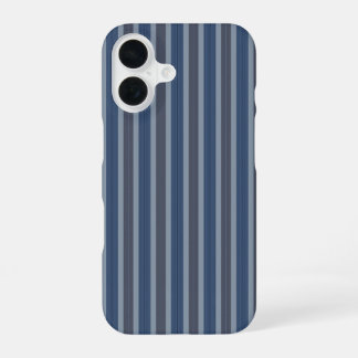 gray and denim pinstripes iPhone 16 case