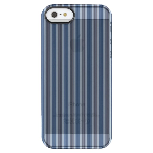 gray and denim pinstripes uncommon iPhone case (Back)