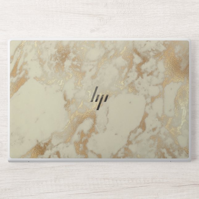 gray and gold marble HP EliteBook 850  HP Laptop Skin (Front)