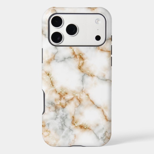 Gray And Gold Marble  iPhone Case (Back)