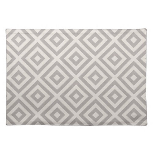 Gray and Ivory Diamond  Modern Farmhouse Placemat