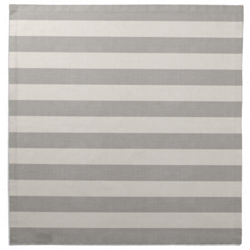Gray and Ivory Stripes  Modern Farmhouse Napkin