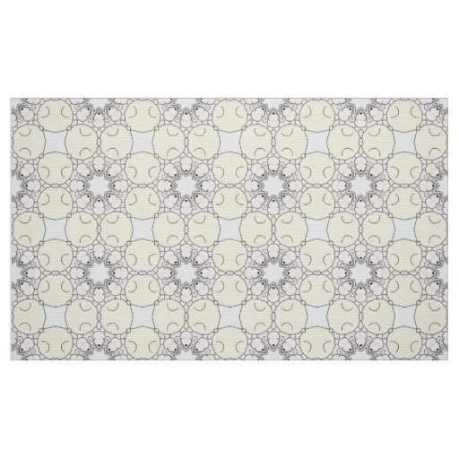 Gray and lavender geometric pattern  fabric