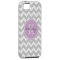 Gray and Lilac Chevron Custom Monogram