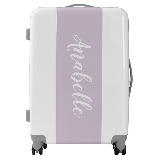 Gray and Lilac Cute Script Custom Name 