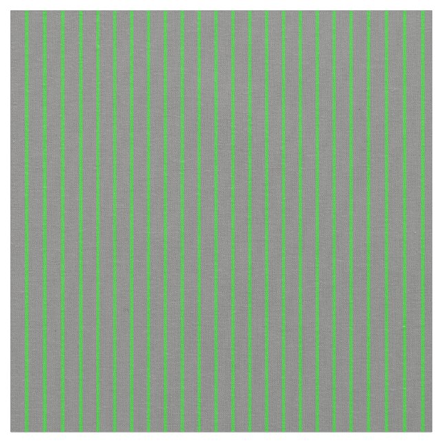 Gray and Lime Green Colored Lines Fabric (Close Up)