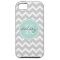 Gray and Mint Chevron Custom Monogram