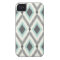 Gray and Mint Tribal Ikat Chevron