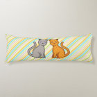 Gray and orange cats