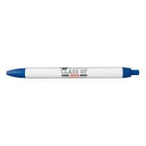 Gray and Orange Graduation Gear Blue Ink Pen
