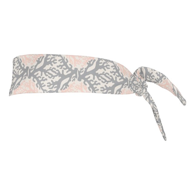 Gray and Peach Coral Headband (Rotate 90)