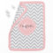 Gray and Pink Chevron Monogram
