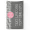Gray and Pink Chevrons with Custom Monogram text