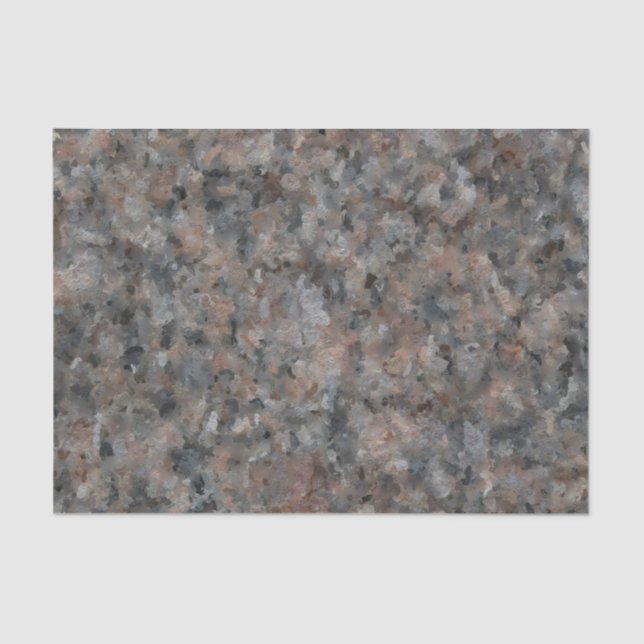 Gray and Pink Granite Tissue Paper (Front)