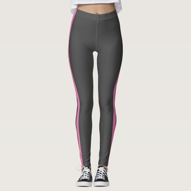 gray and pink leggings (Front)