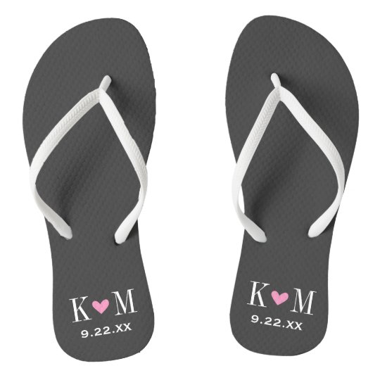 monogram flip flops