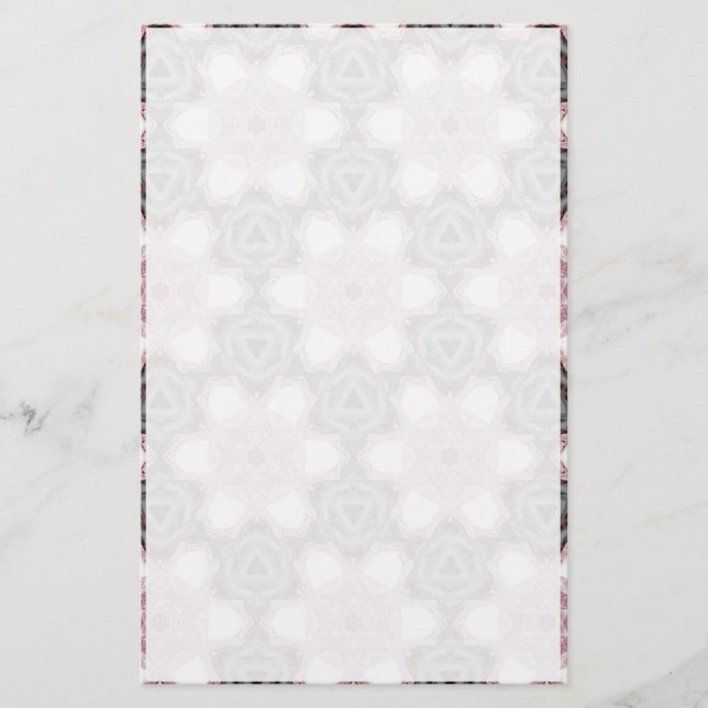 Gray and Pink Stationery (Front)