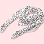 Gray and Pink Trendy Leopard Pattern Scarf<br><div class="desc">Trendy and chic classic leopard pattern design.</div>