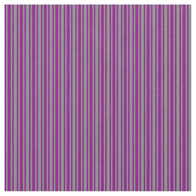 Gray and Purple Colored Striped Pattern Fabric (Close Up)