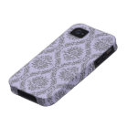 gray and purple damask