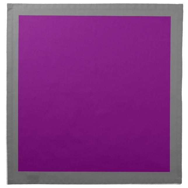 Gray and Purple Napkins (Front)