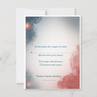  Gray and Rose Outer Space Response Card