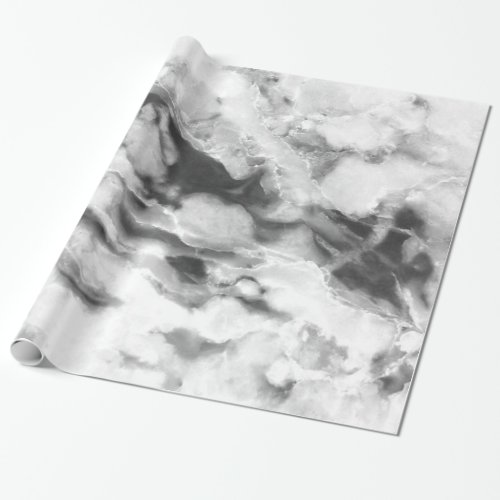 Gray And Smooth Gray Marble Stone Wrapping Paper