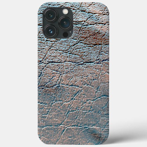 Gray and tan leather stained with some satin hue  iPhone 13 pro max case