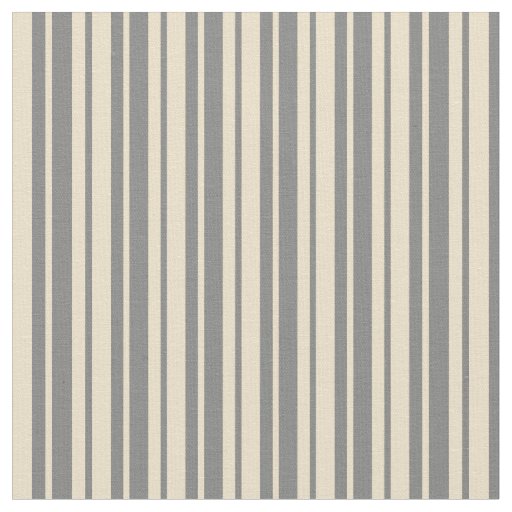 Gray and Tan Stripes Fabric