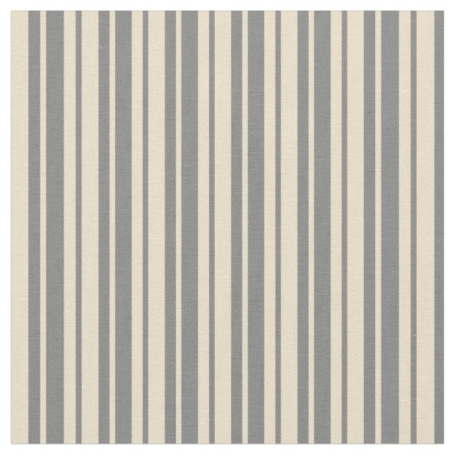 Gray and Tan Stripes Fabric (Close Up)