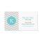 Gray and Turquoise Chevron Custom Monogram