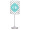 Gray and Turquoise Chevron Custom Monogram