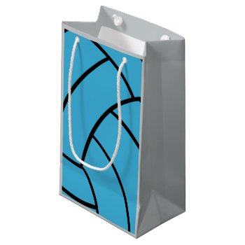 Gray And Turquosie Volleyball Gift Bag by theburlapfrog at Zazzle