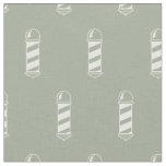 Gray and White Barbershop Pole Pattern Fabric