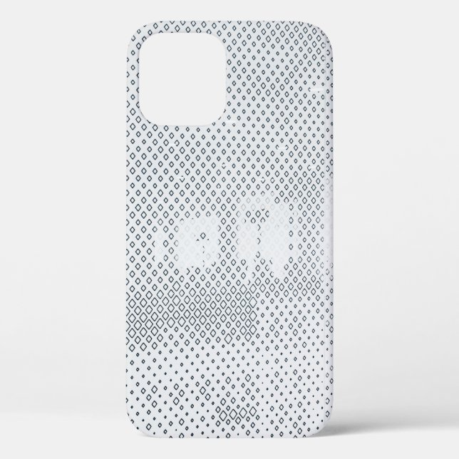 Gray and white checkered textile Case-Mate iPhone case (Back)