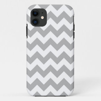 Gray and White Chevron IPhone Case