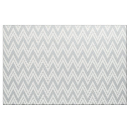 Gray And White Chevron Pattern Fabric
