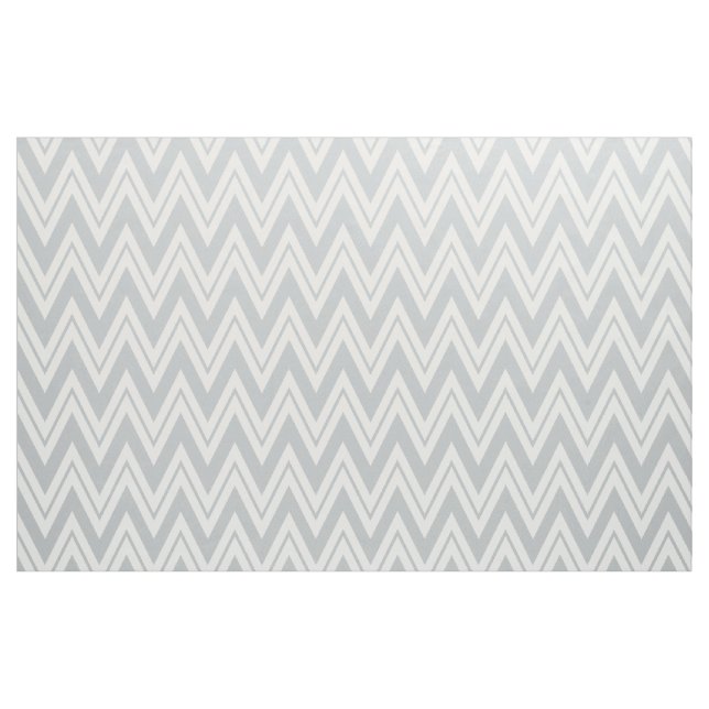 Gray And White Chevron Pattern Fabric (Fat Quarter)