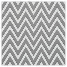 Gray and White Chevron Upholstery Fabric
