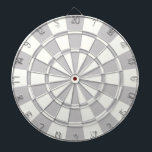 Gray And White Dartboard With Darts<br><div class="desc">Gray And White Dart Board</div>