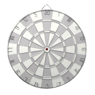 Gray And White Dartboard With Darts
