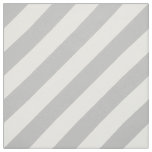 Gray and White Diagonal Stripes Pattern Fabric