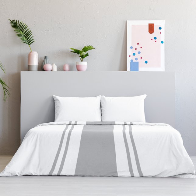 Gray and White Duvet Cover (Creator Uploaded)