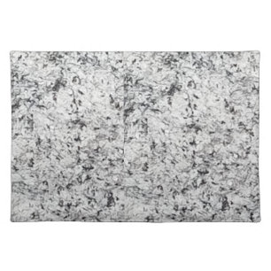 Gray and White Granite Cloth Placemat
