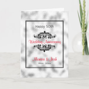 Gray And White Ground Glass Card