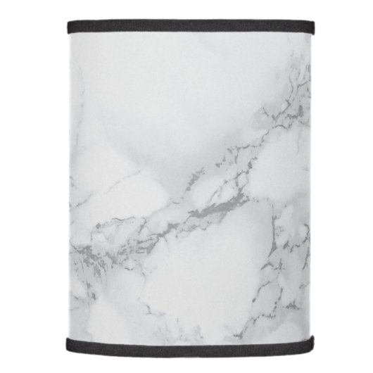 Gray and White Marble Pattern Lamp Shade (Right)
