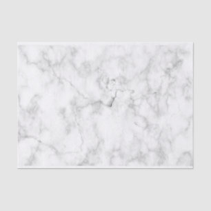 Gray And White Marble Pattern Tissue Paper