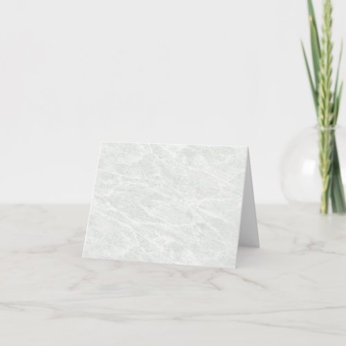 Gray and white marbled card